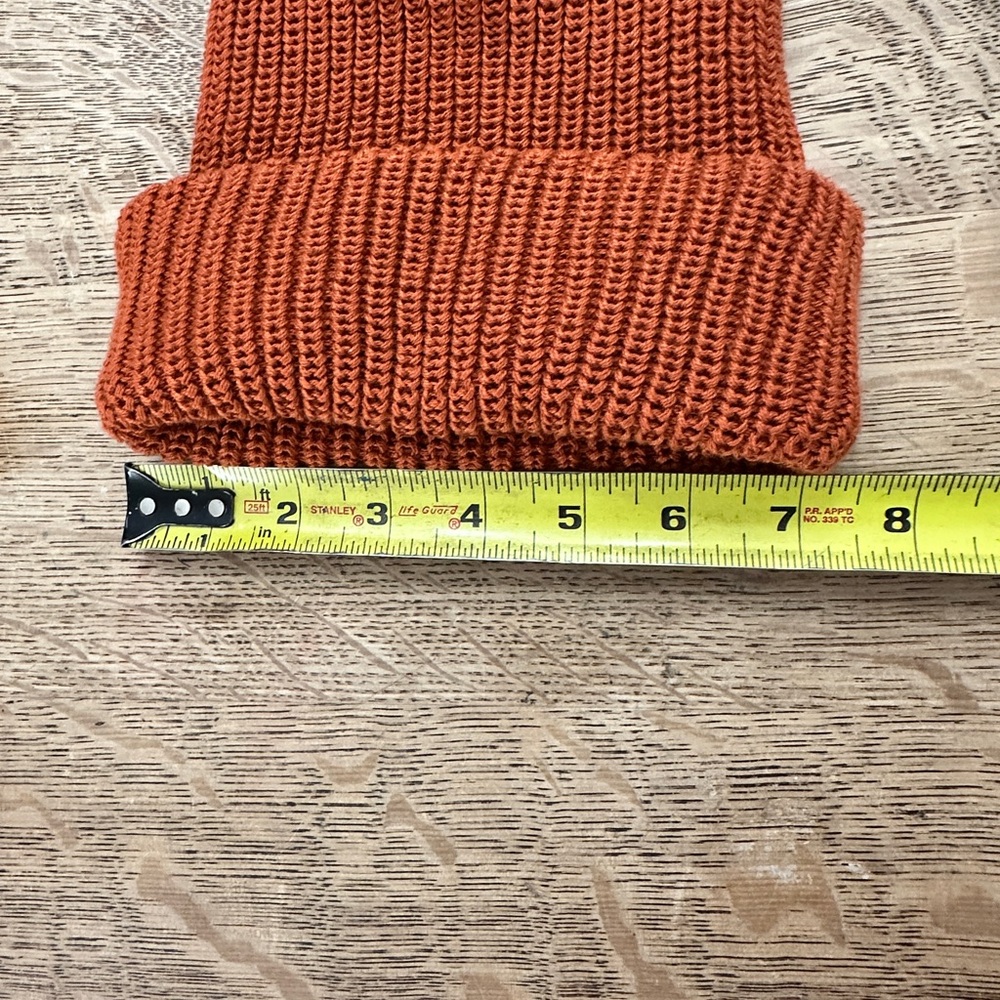 DESO Supply Lumberjack Cuff Repreve Beanie Stocking Hat Rust - Picture 11 of 12